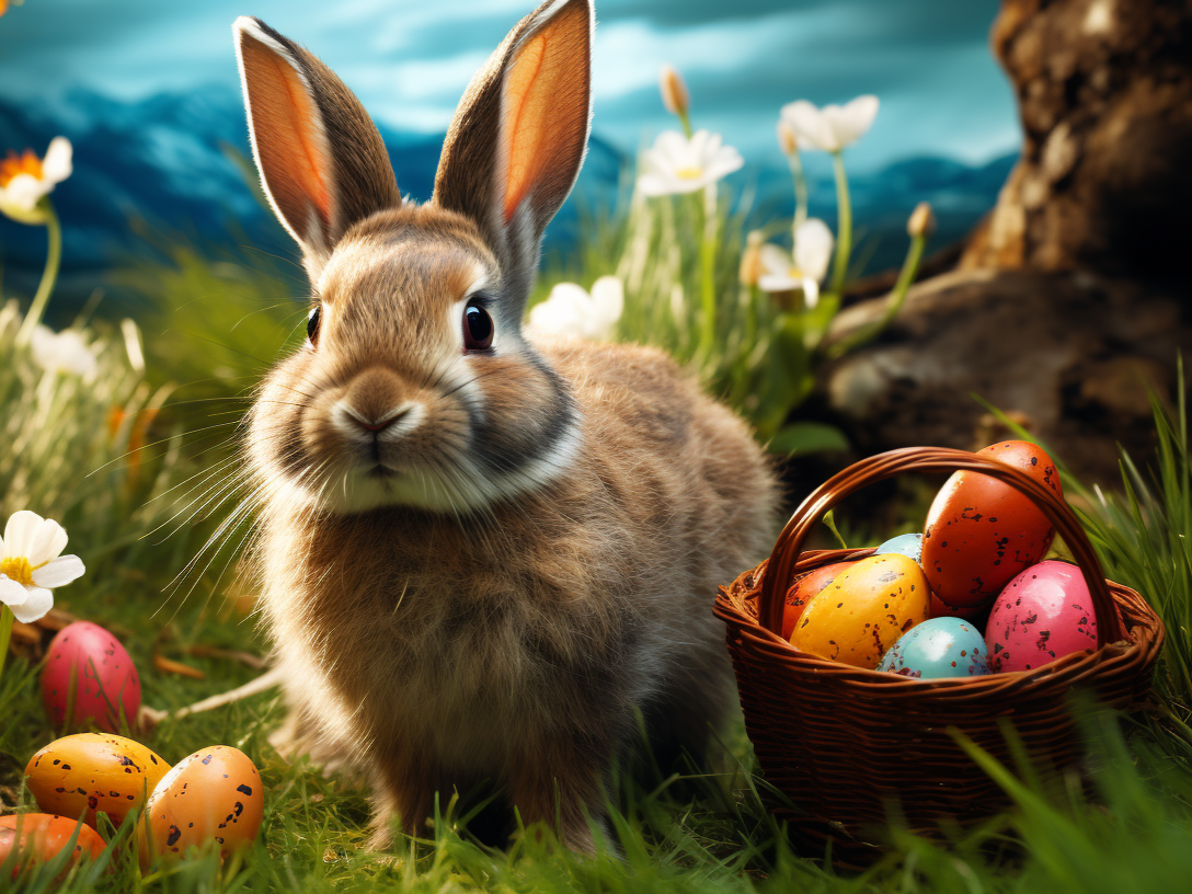 Speckled Eggs Rabbit Diamond Art Kit