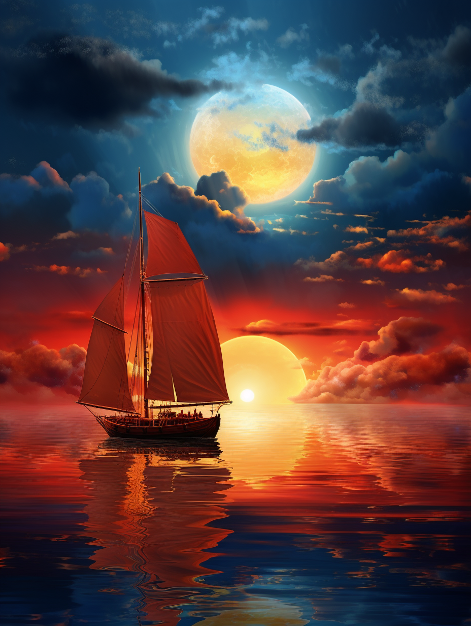 Doublemoon Sailboat Diamond Art Kit