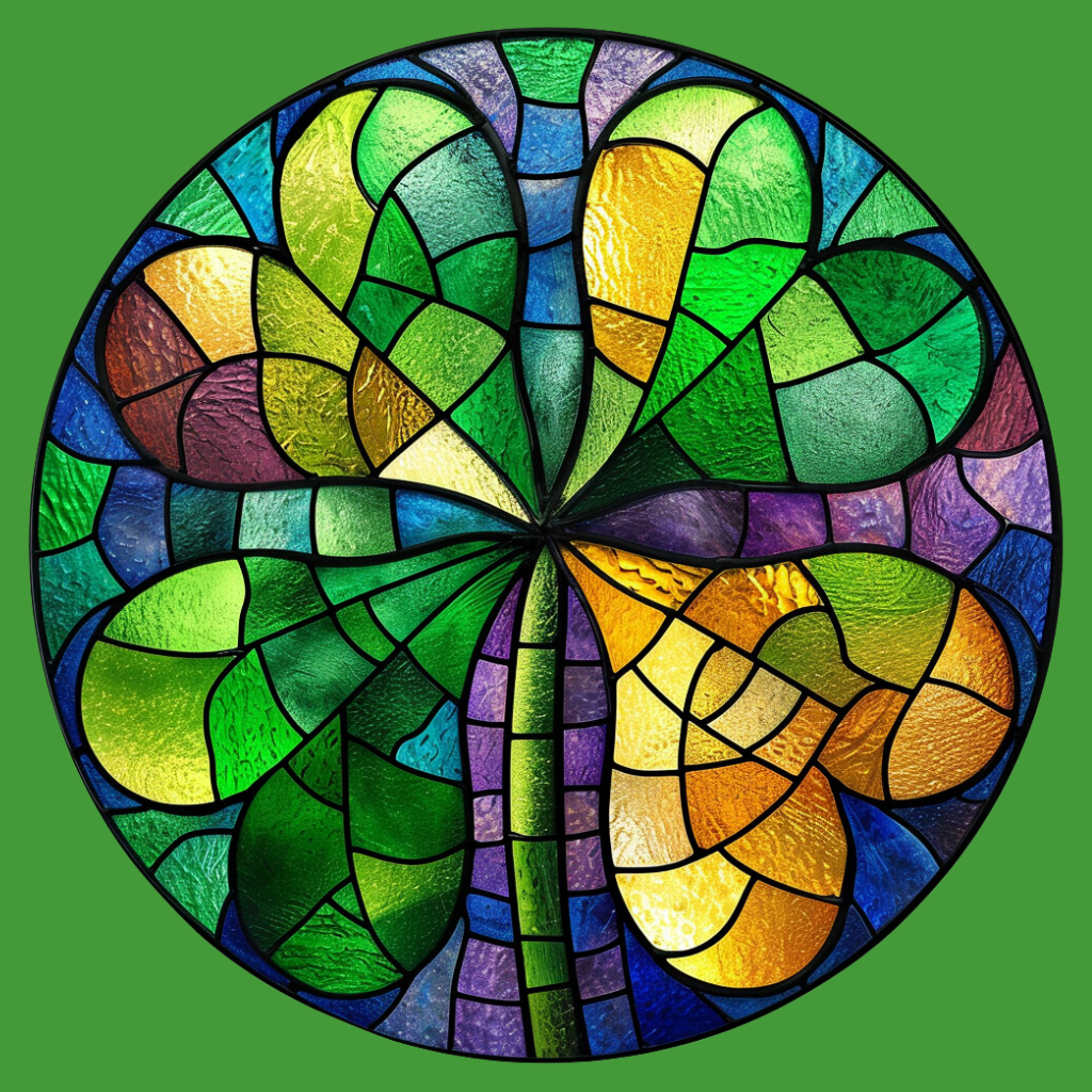 Abstract Shamrock Circle Diamond Art Kit