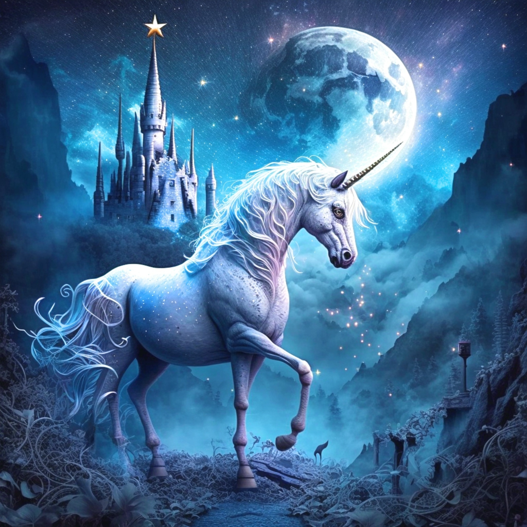 Unicorn Star Castle Diamond Art Kit