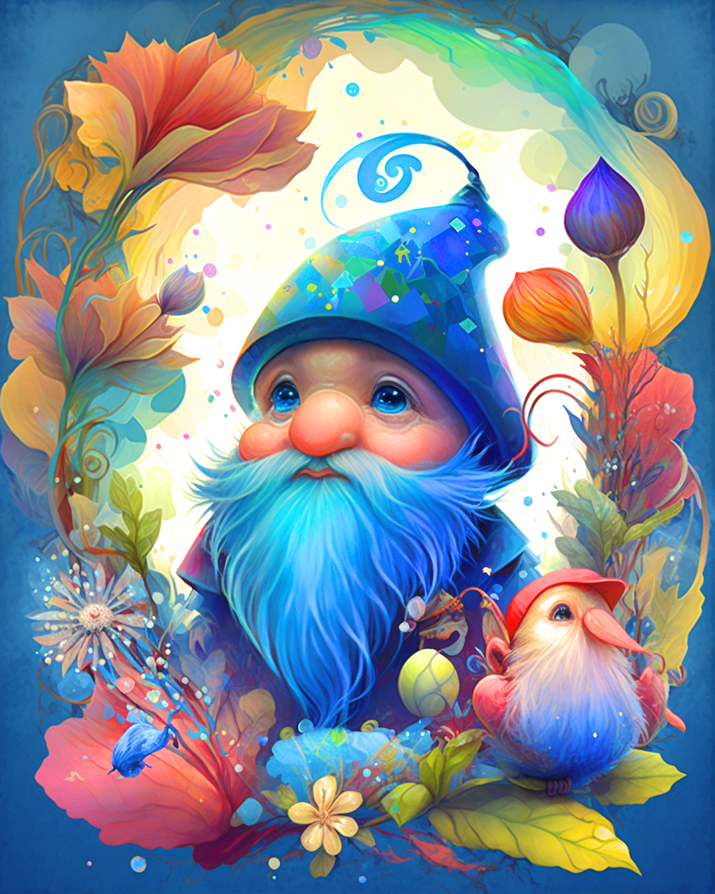 Bird Friend Gnome Diamond Art Kit