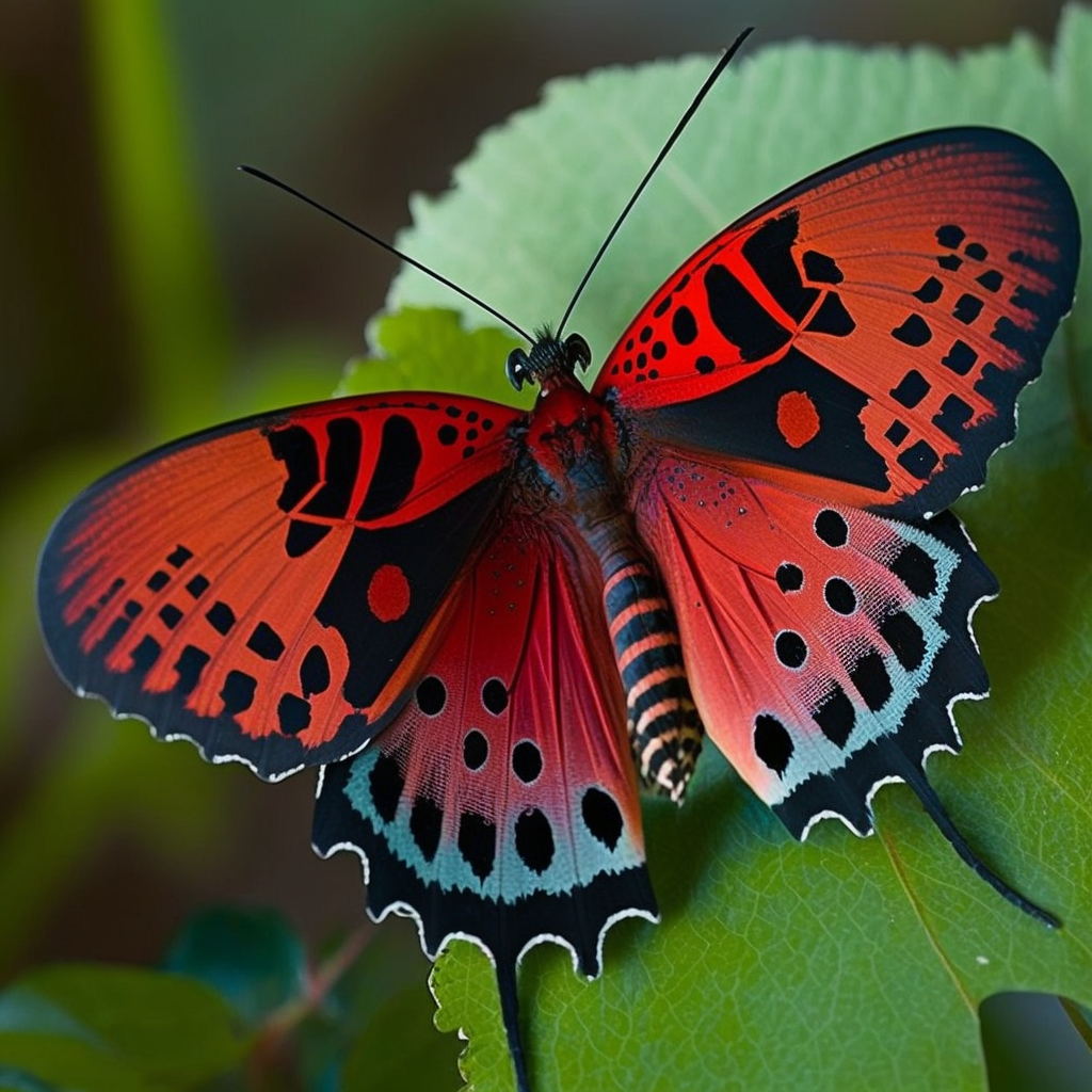 Red Aqua Butterfly Diamond Art Kit