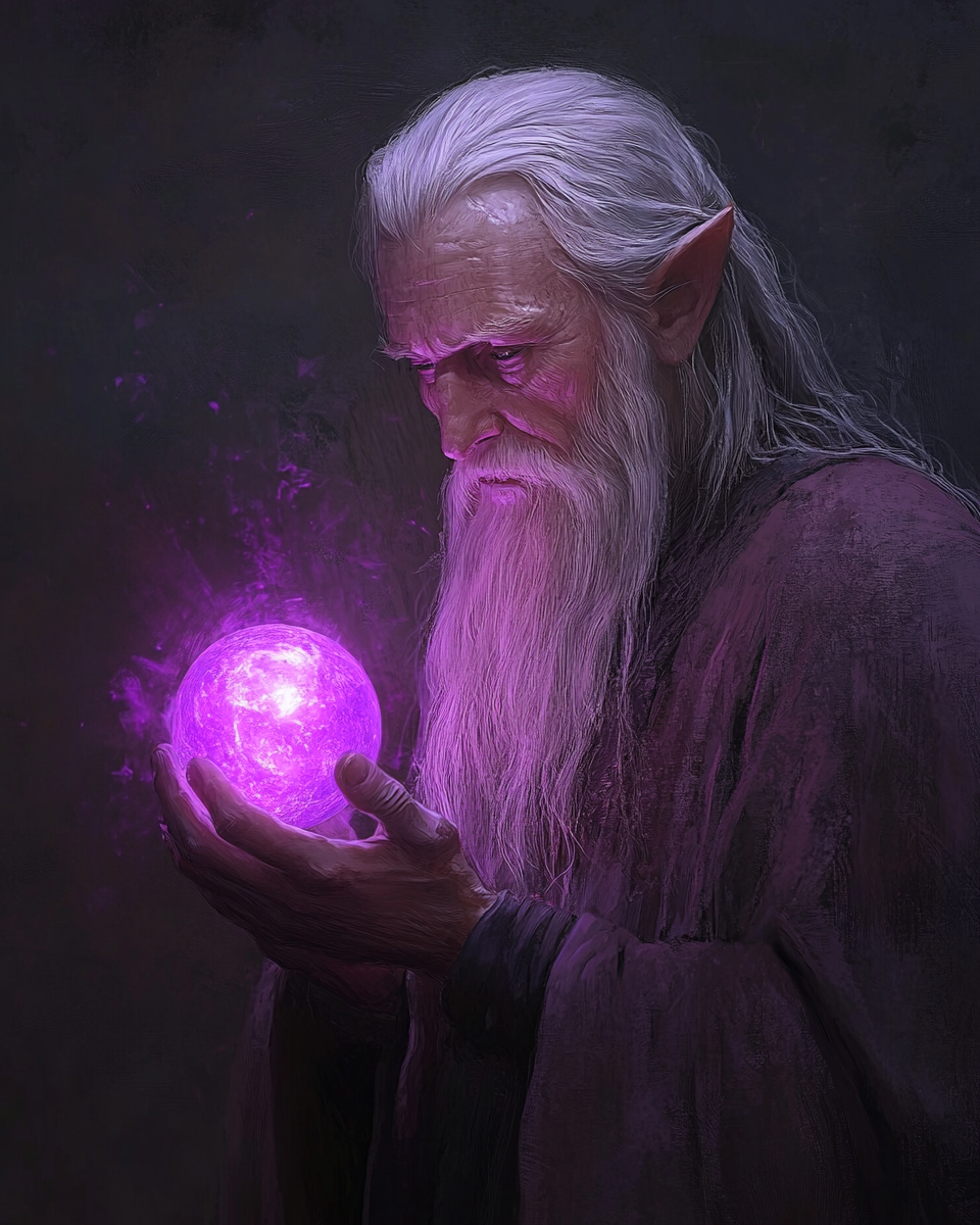 Elf Wizard Orb Diamond Art Kit