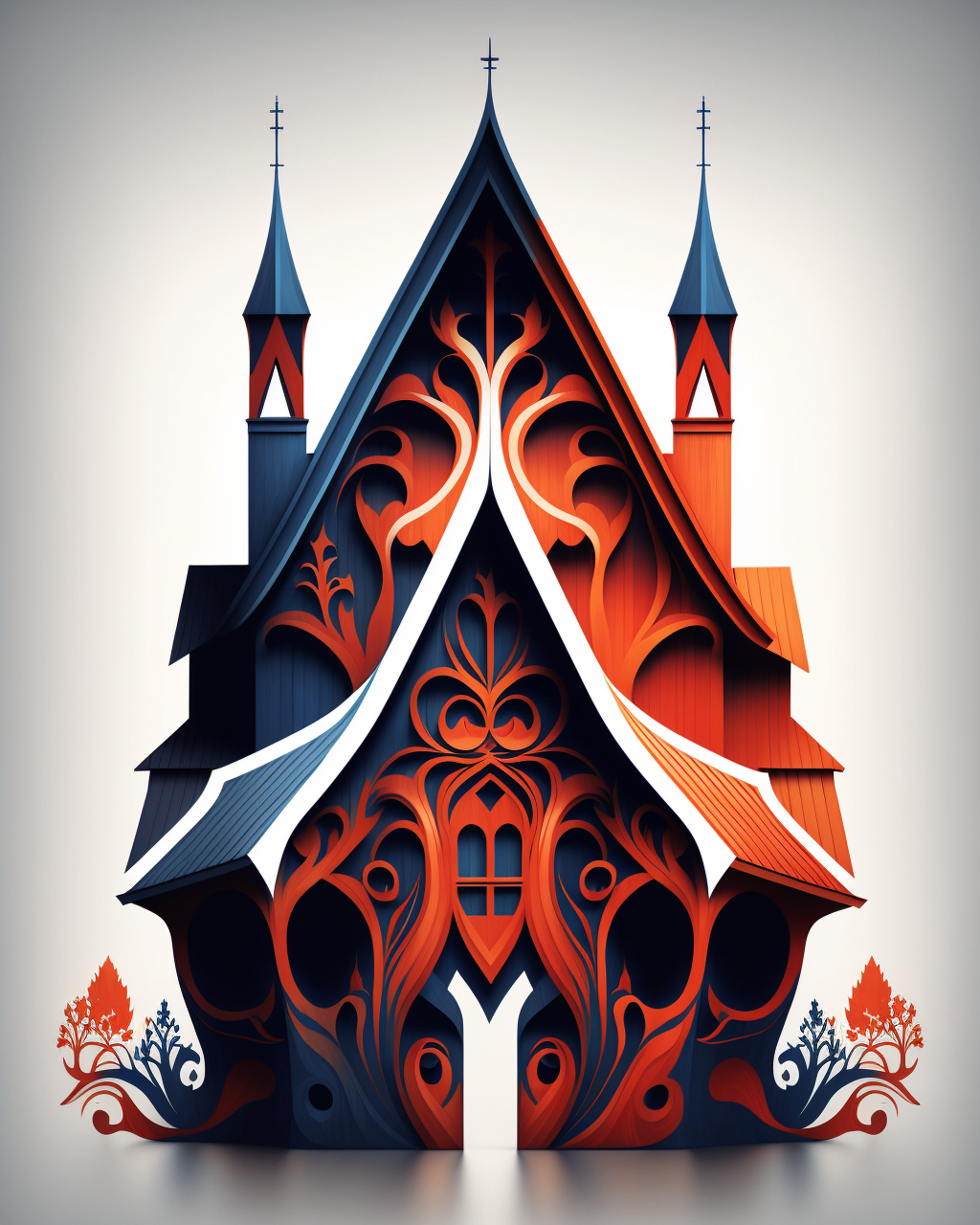 Church Abstract Diamond Art Kit