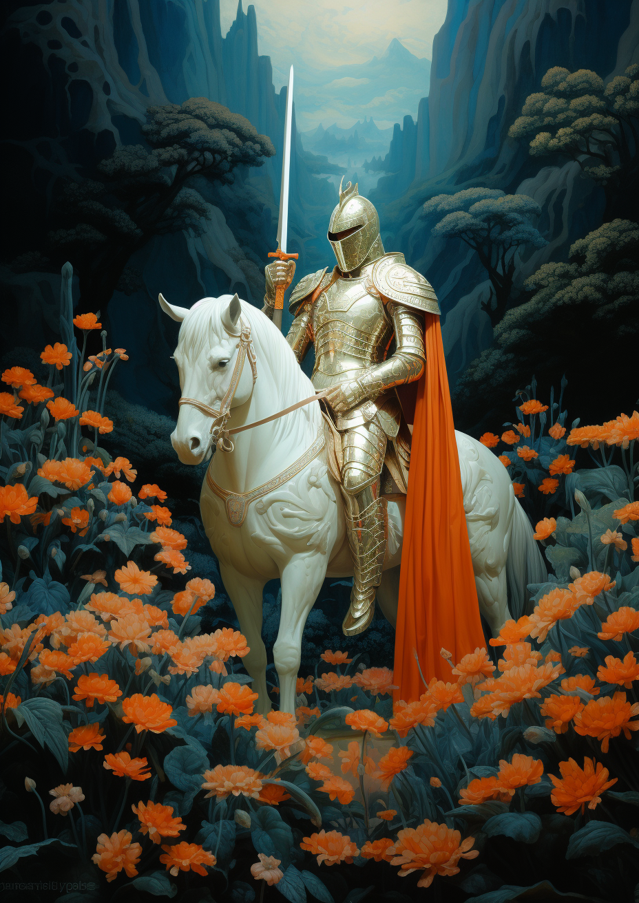Knight Whitehorse Diamond Art Kit
