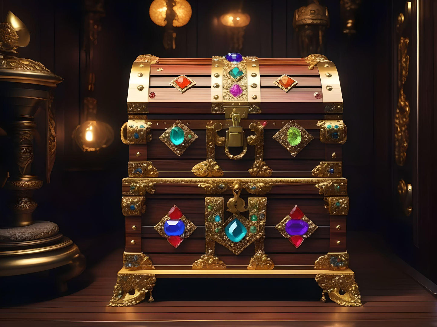 Jewel Treasure Check Diamond Art Kit