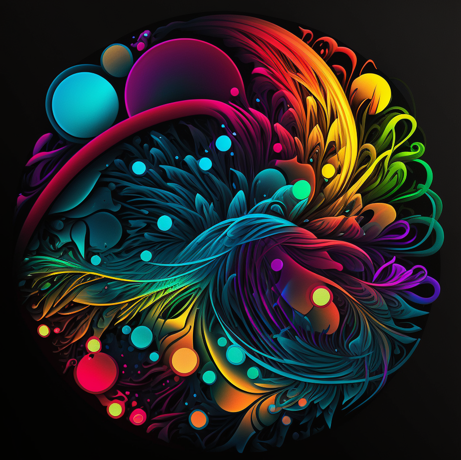 Colorful Shapes And Swirls Diamond Art Kit