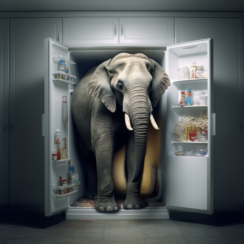 Elephant Fridge Diamond Art Kit