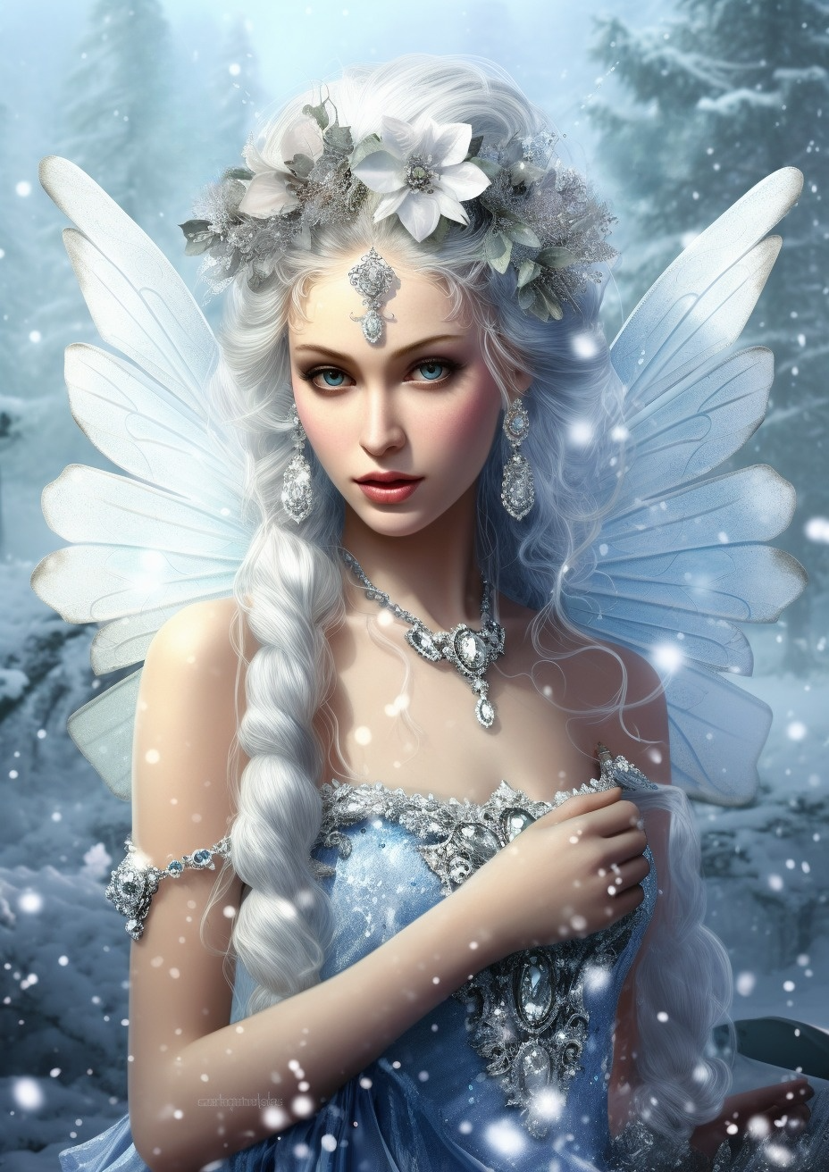White Hair Fairy Diamond Art Kit