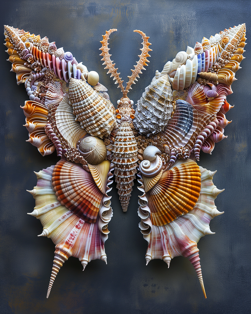 Butterfly Of Shells Diamond Art Kit