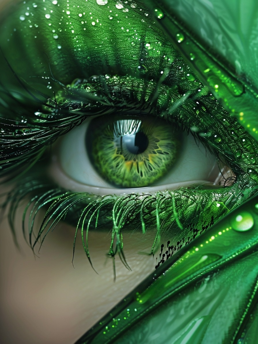 Satin Green Eye Diamond Art Kit