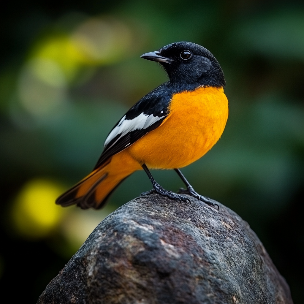 Yellow Breast Bird Rock Diamond Art Kit