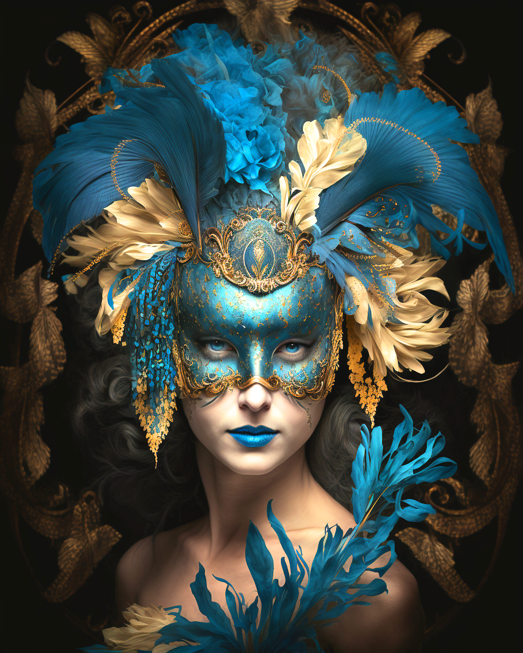 Teal Eye Mask Diamond Art Kit