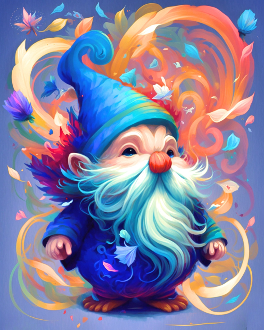 Colorful Abstract Gnome Diamond Art Kit