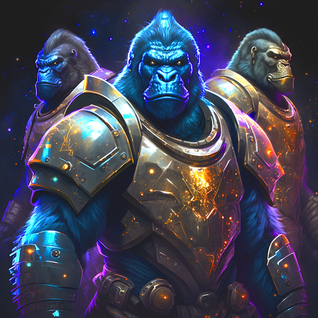 Cosmic Gorillas Diamond Art Kit