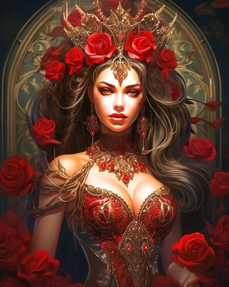 Red Rose Queen Diamond Art Kit