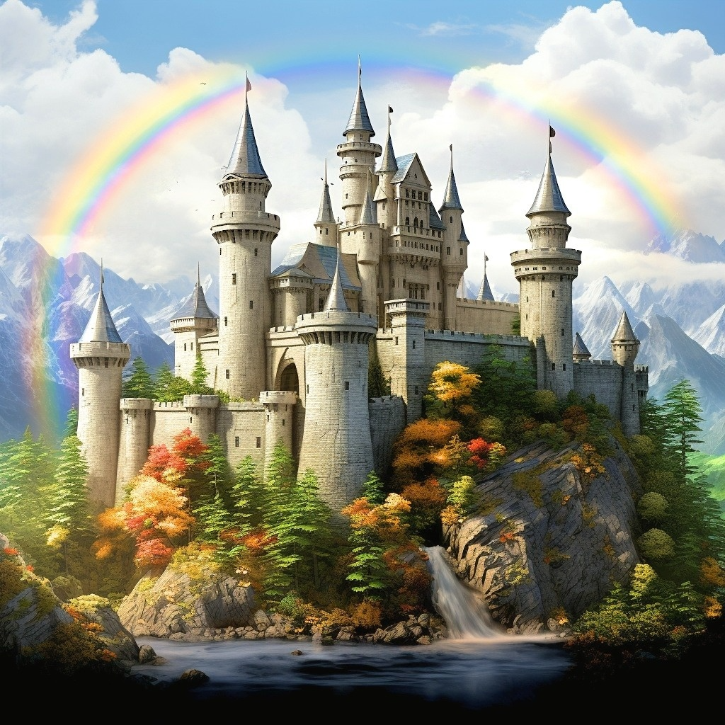 Rainbow Castle Diamond Art Kit
