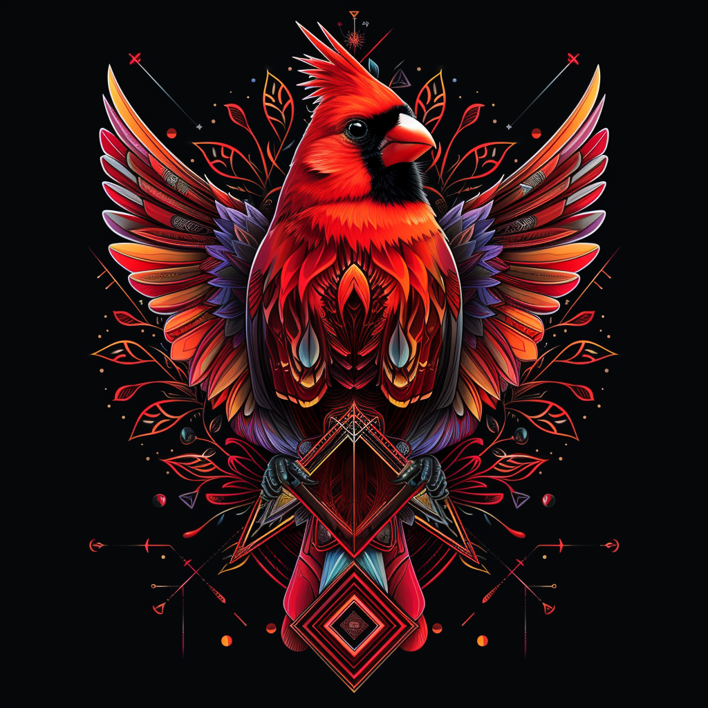 Red Cardinal Art Diamond Art Kit