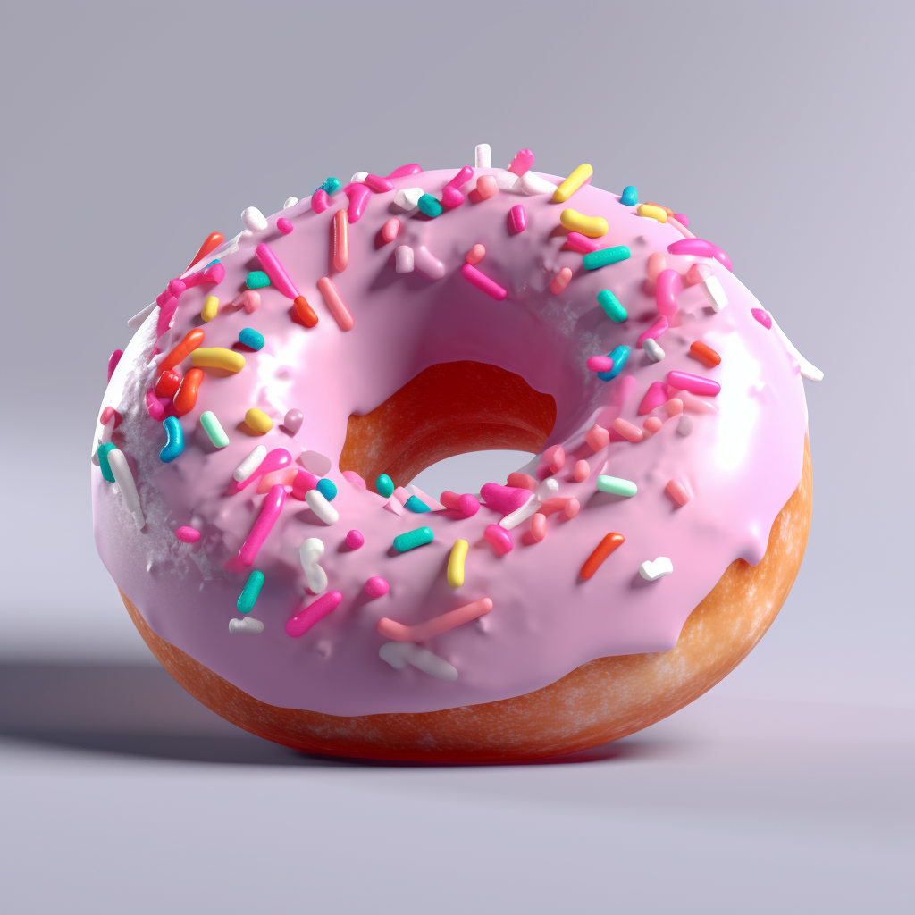 Pink Sprinkle Donut Diamond Art Kit
