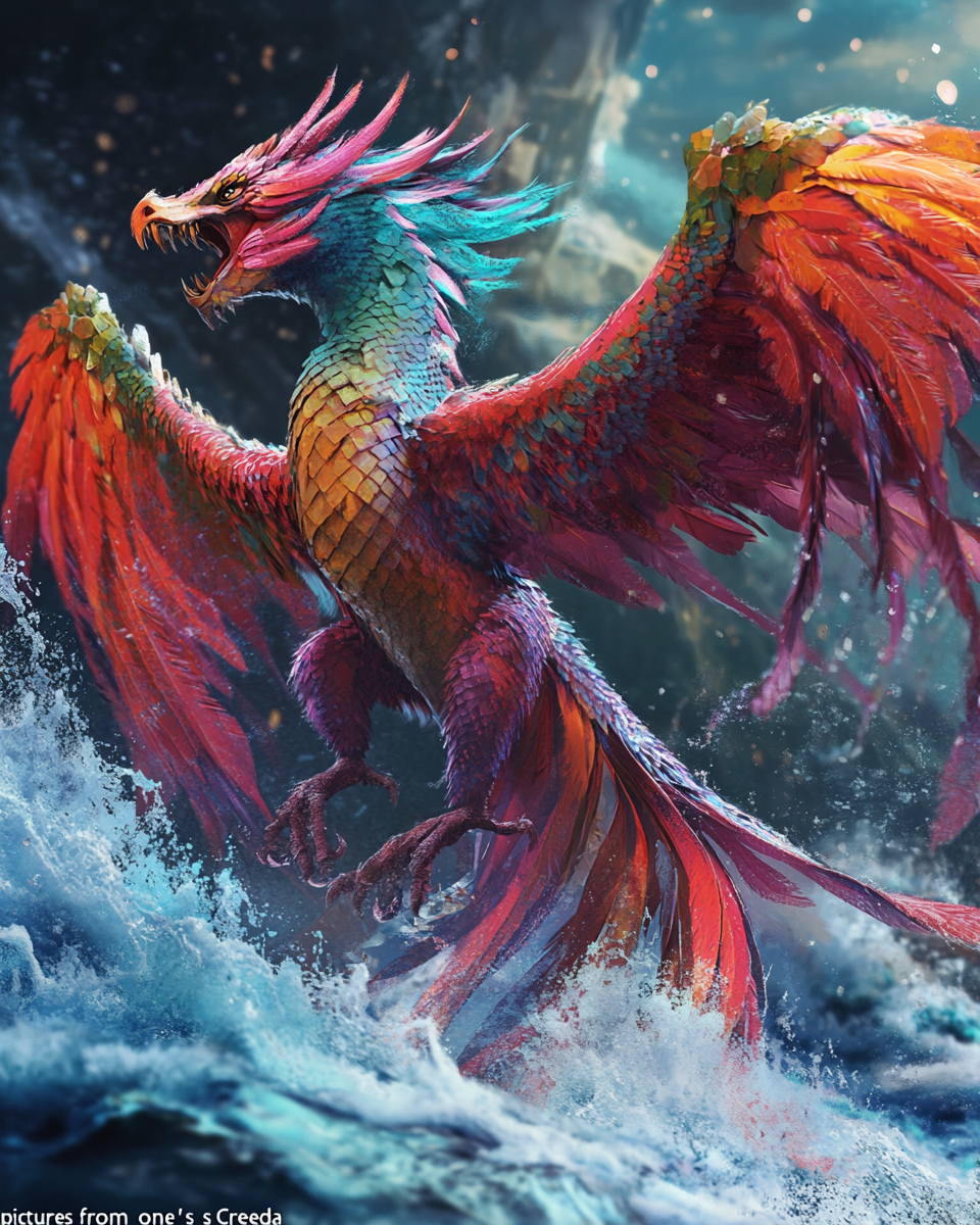 Colorful Dragon And Sea Diamond Art Kit