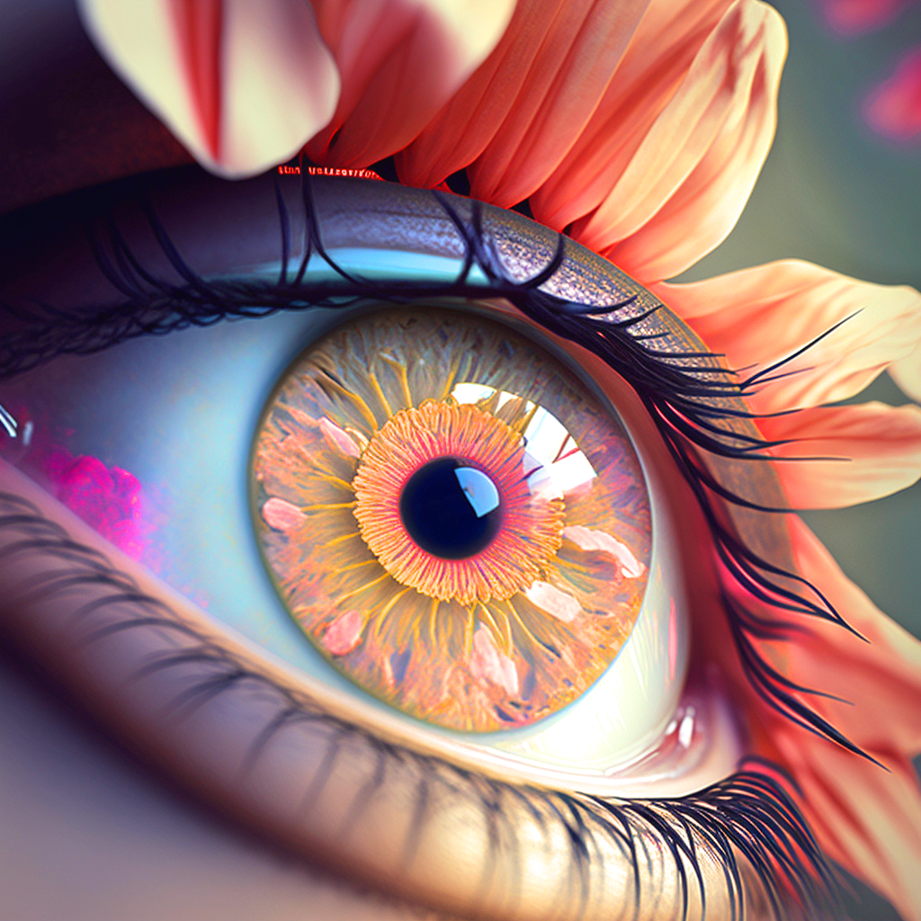 Abstract Petal Eye Diamond Art Kit