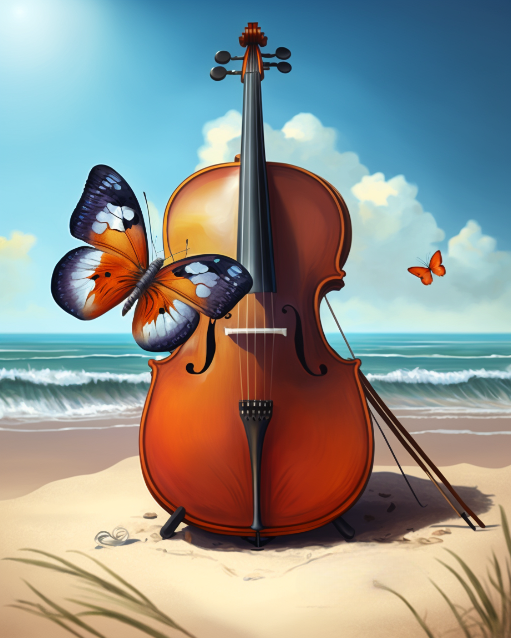 Butterfly Cellos And Diamond Art Kit