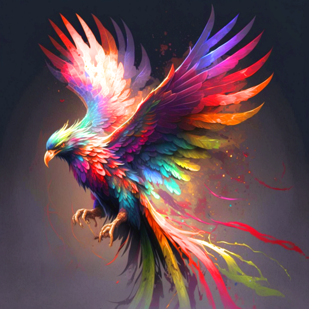 Colorful Feather Eagle Diamond Art Kit