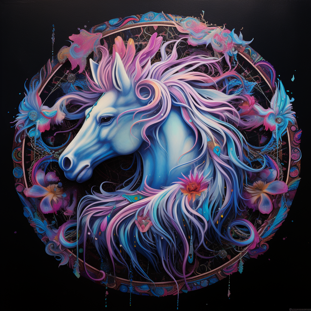 Wildman E Horse Circle Diamond Art Kit