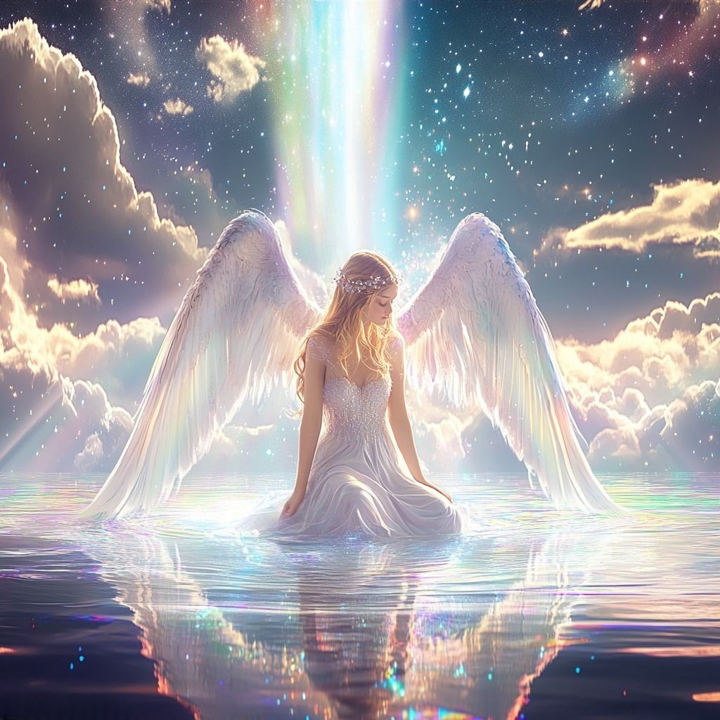 Celestial Rainbow Angel Diamond Art Kit