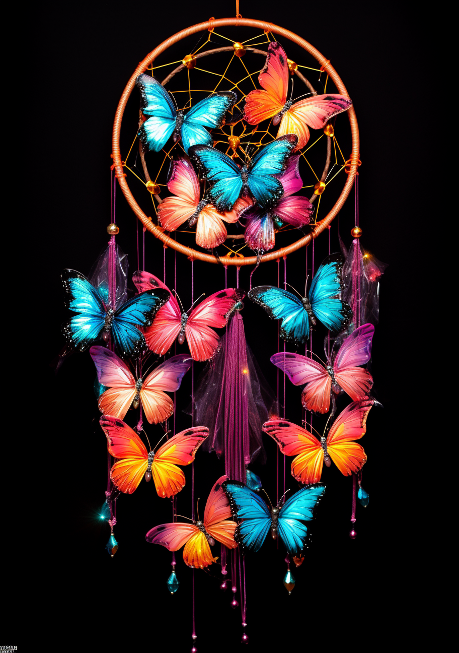 Colorful Butterfly Dreamcatcher Diamond Art Kit