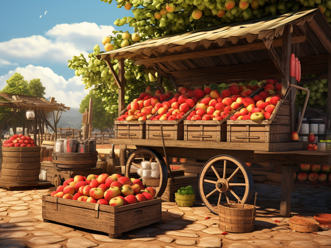 Apple Wagon Diamond Art Kit
