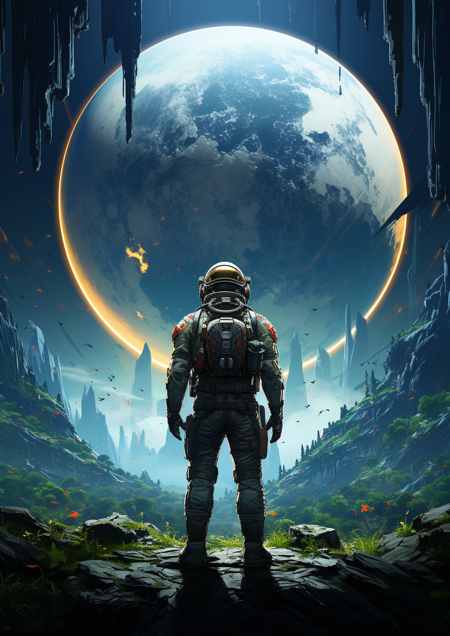 Astronaut Moon Diamond Art Kit