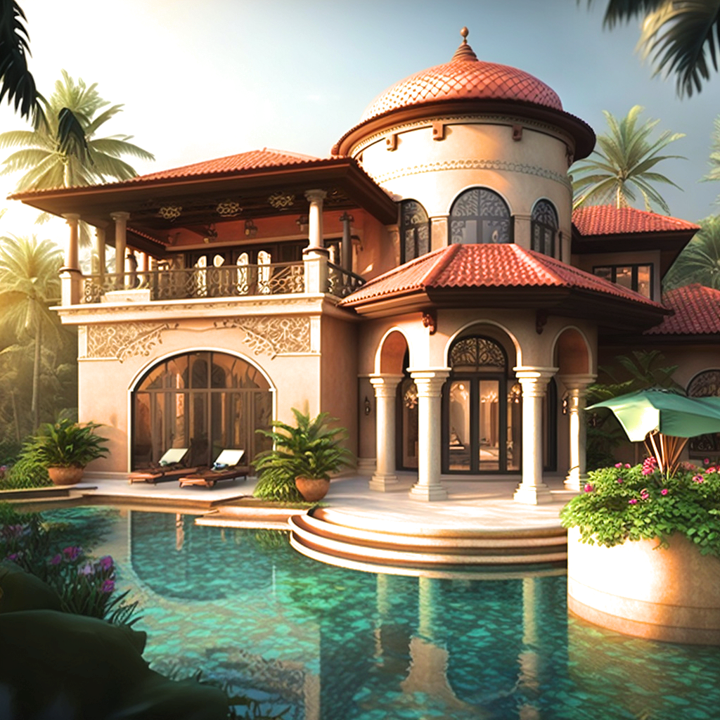Tropical Villa Diamond Art Kit