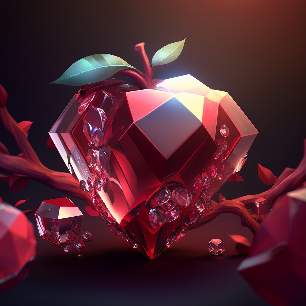 Crystal Abstract Apple Diamond Art Kit
