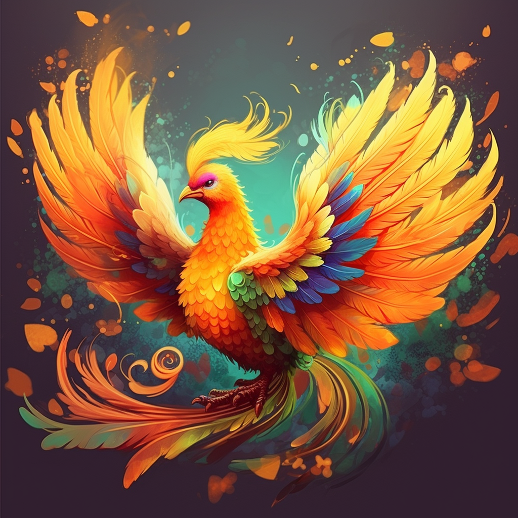 Bright Yellow Phoenix Diamond Art Kit