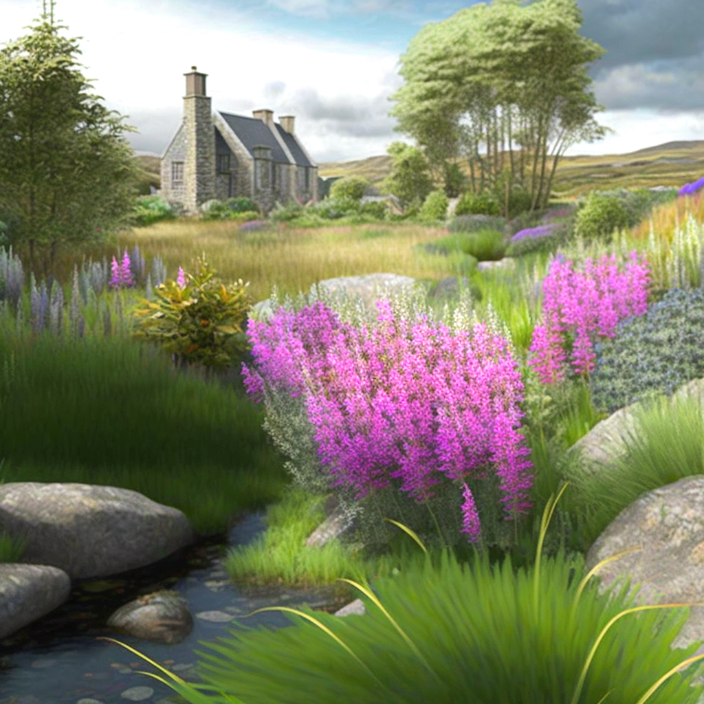 Purple Flower Brook Diamond Art Kit