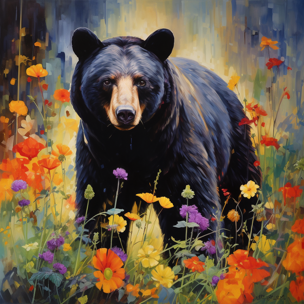 Canadian Black Bear Diamond Art Kit