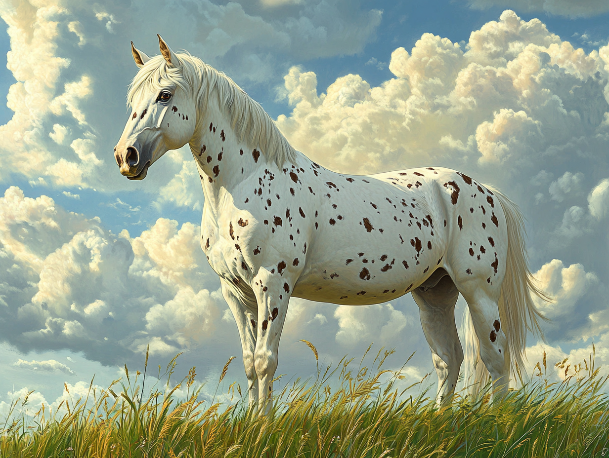 Clouded Sky Spotted Mare Diamond Art Kit