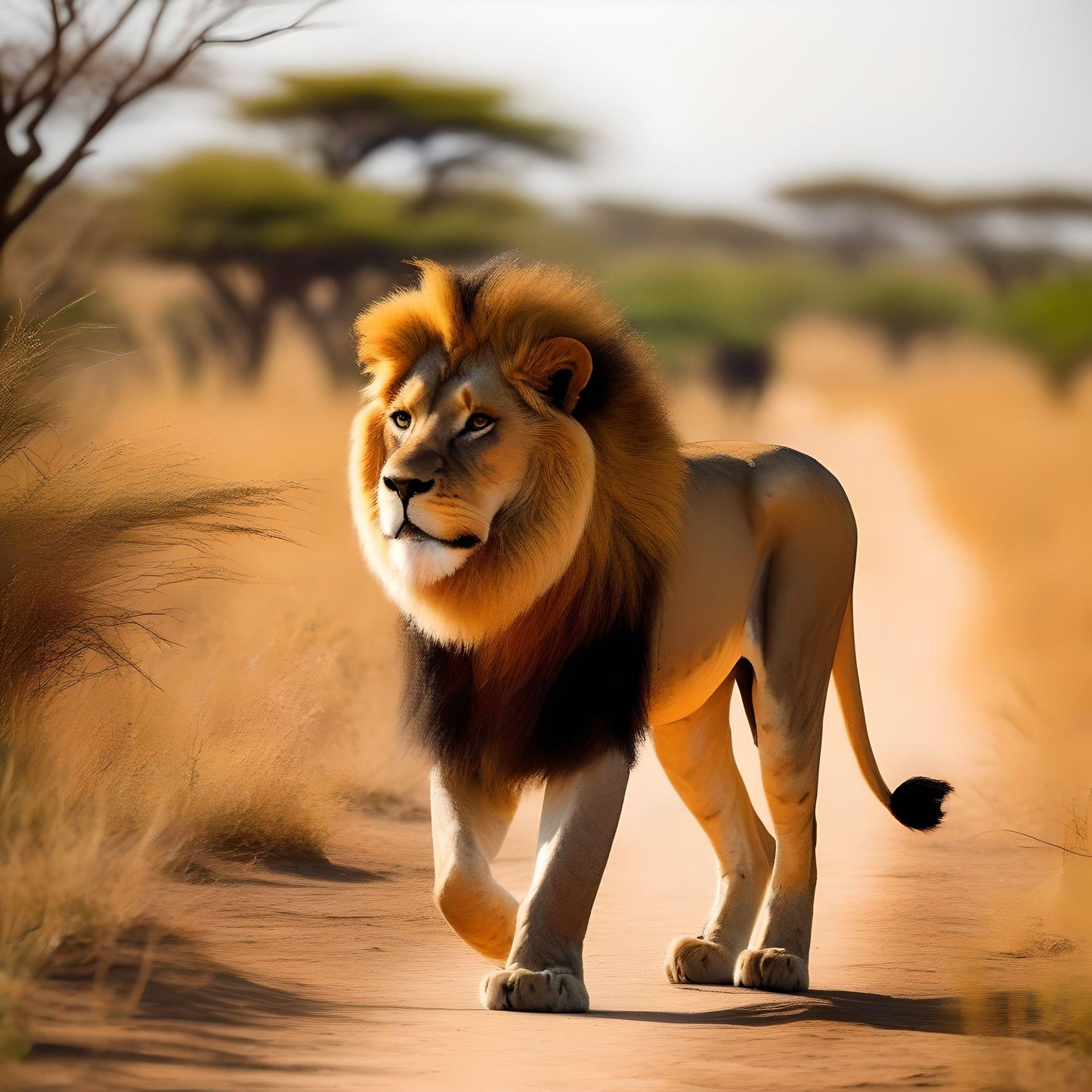 Safari Path Lion Diamond Art Kit