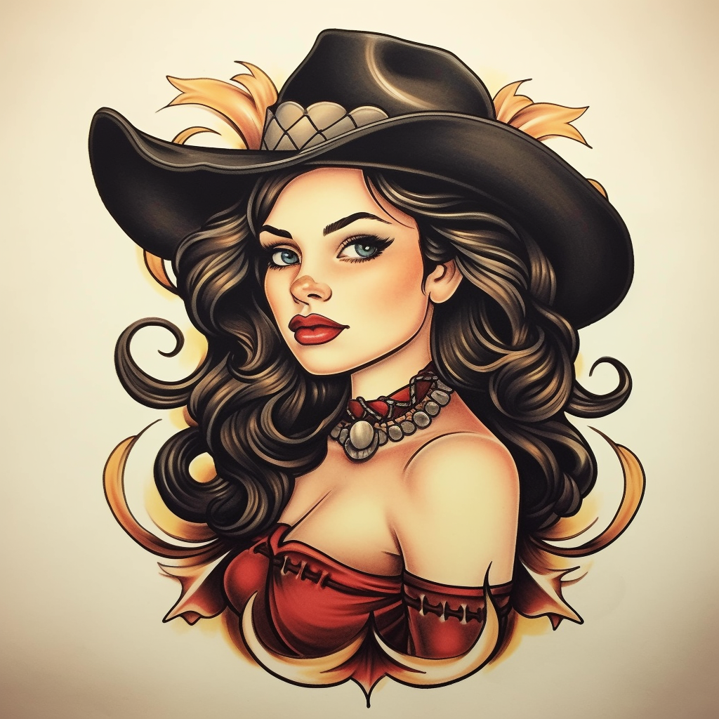 Blackhat Cowgirl Diamond Art Kit