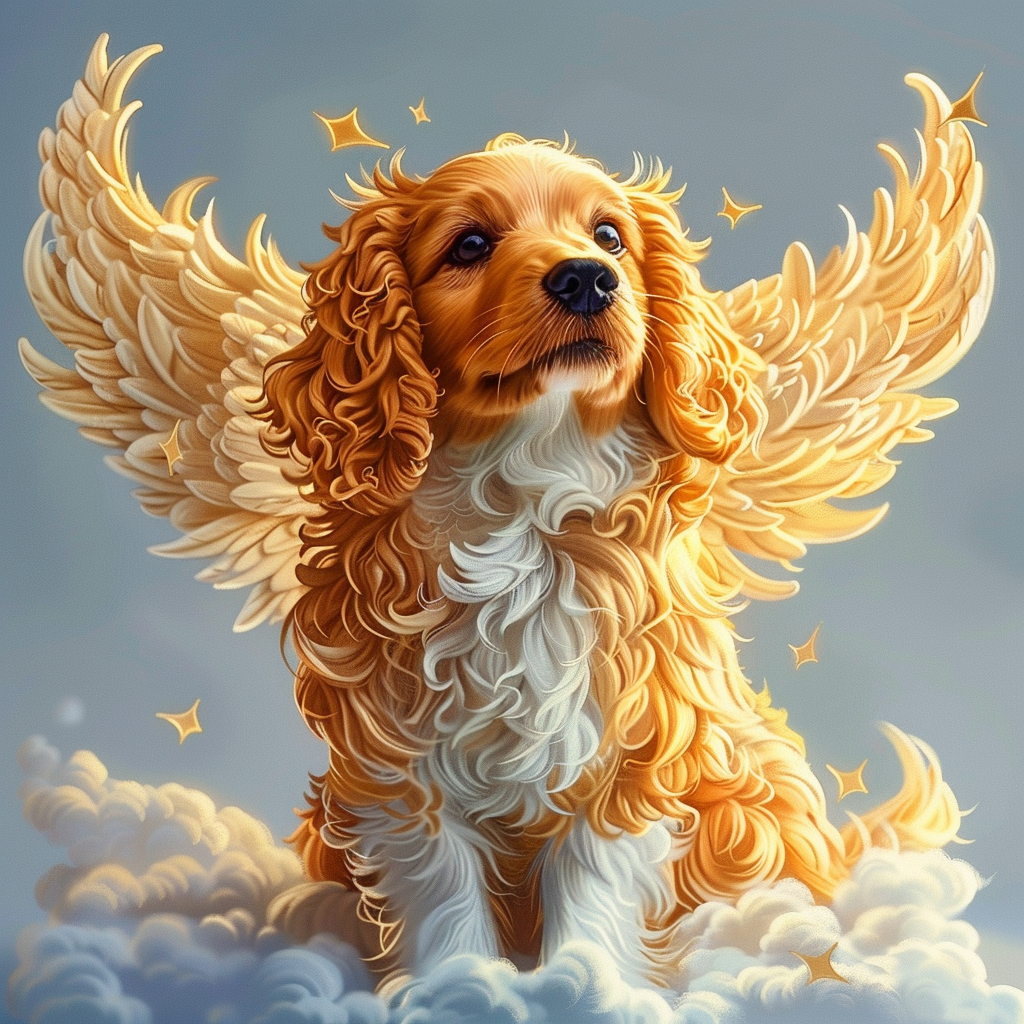 Cocker Spaniel Angel Diamond Art Kit