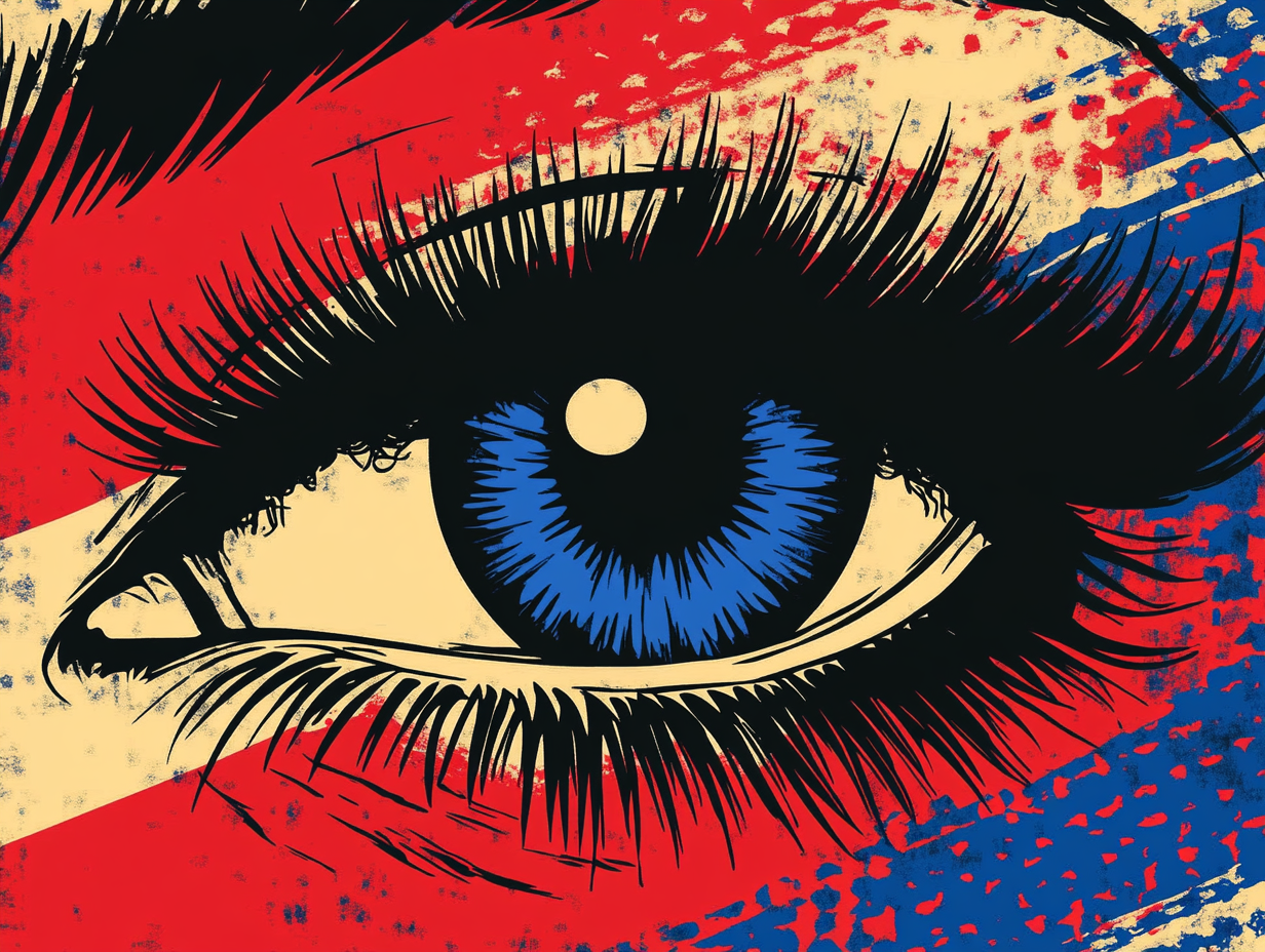 Red Blueeye Diamond Art Kit