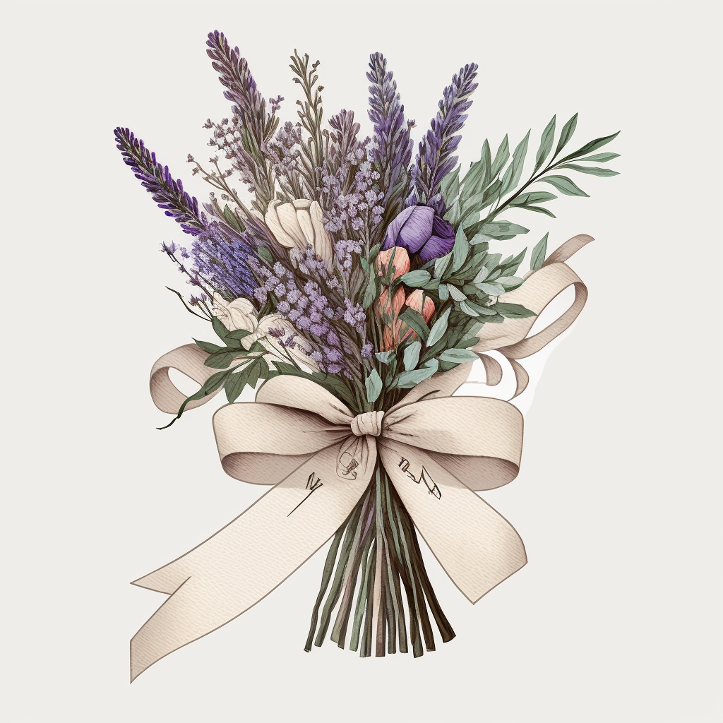 Cream Bow Lavender Diamond Art Kit