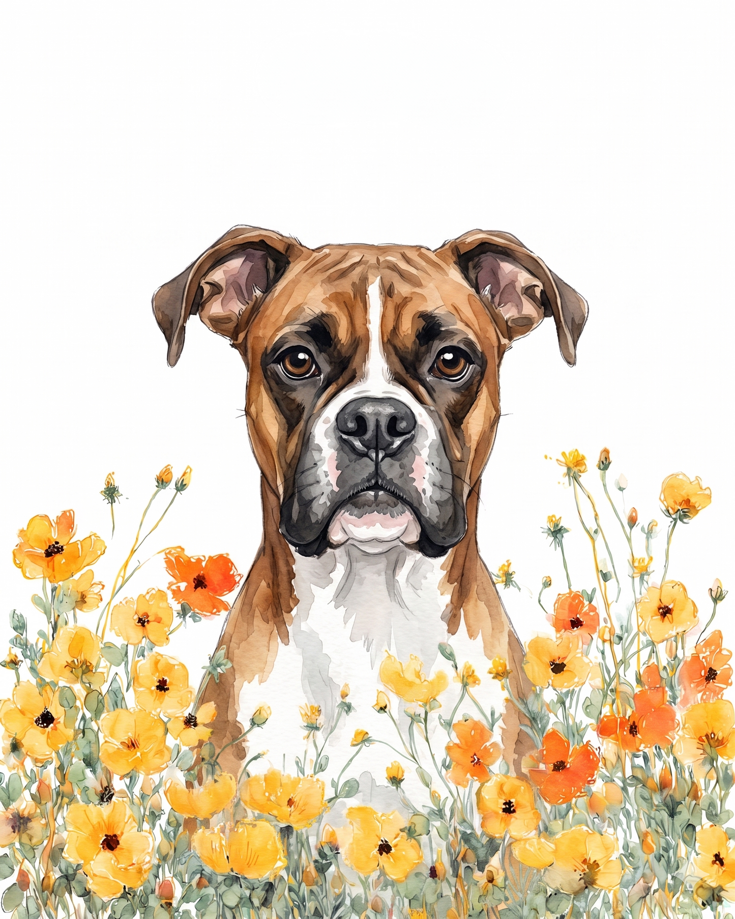 Yellow Poppies Boxer Diamond Art Kit