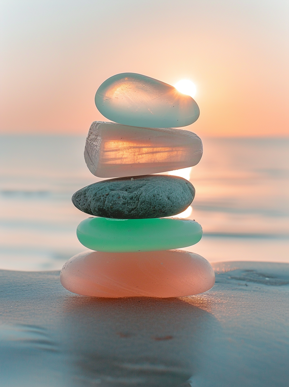 Setting Sun Seaglass Diamond Art Kit