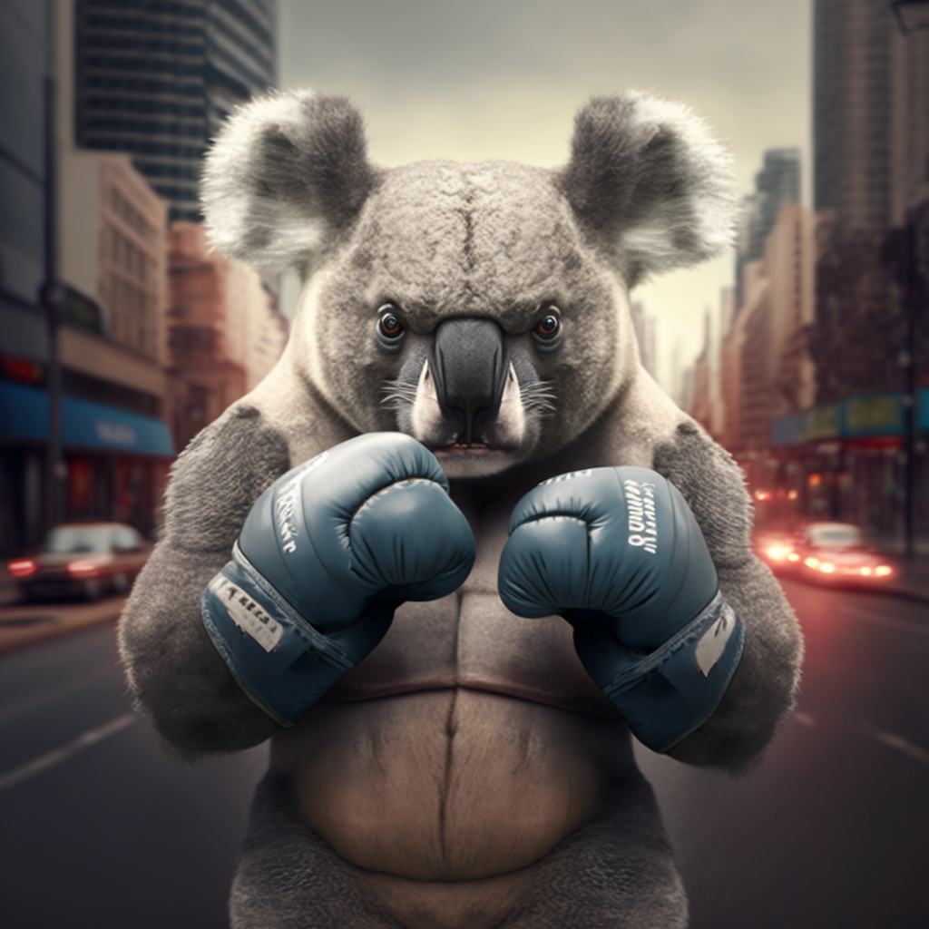 Boxing Koala Diamond Art Kit
