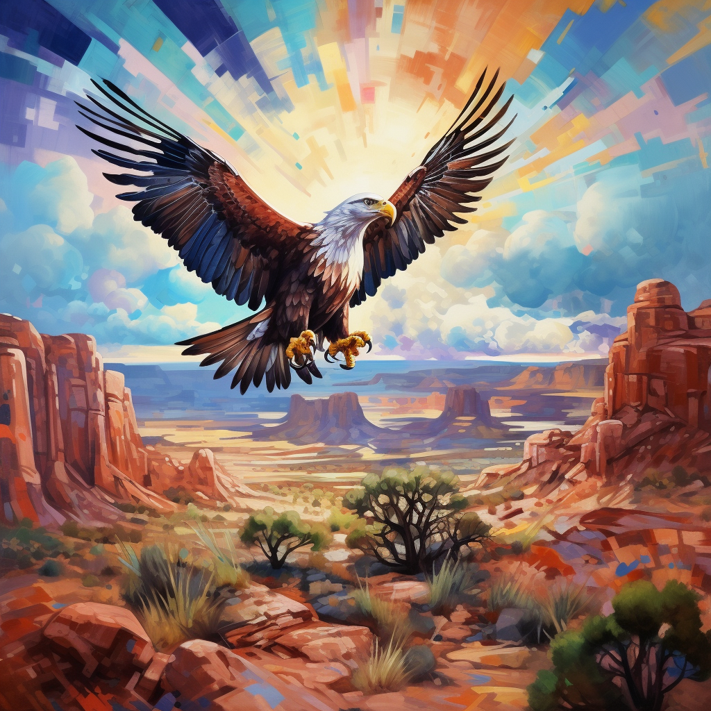 Abstract Sky Eagle Diamond Art Kit