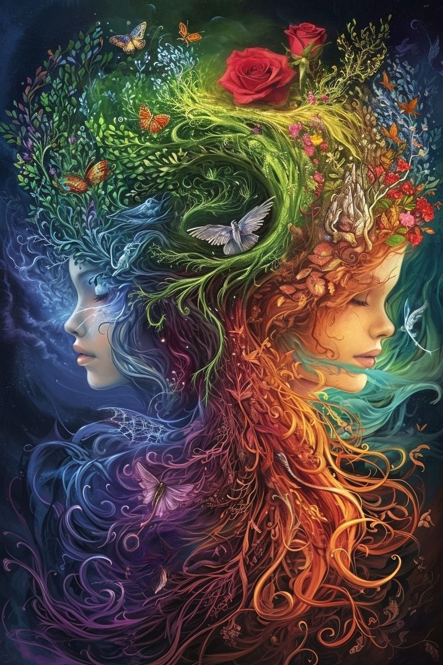 Women Of Fire And Ice Diamond Art Kit