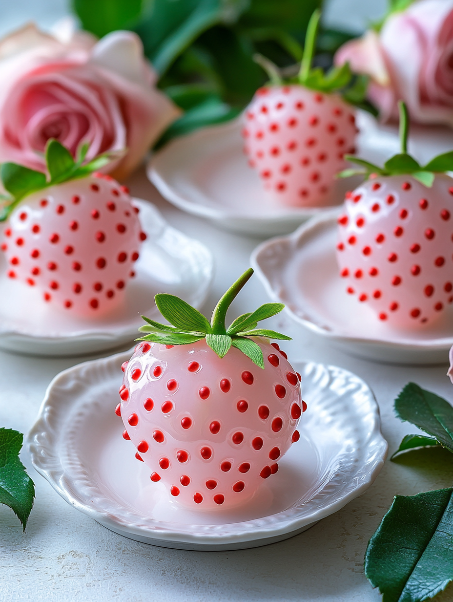 Spotted Glass Strawberries Diamond Art Kit