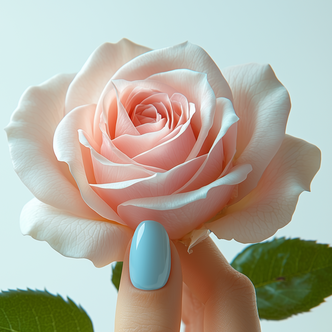Blue Nail And Rose Diamond Art Kit